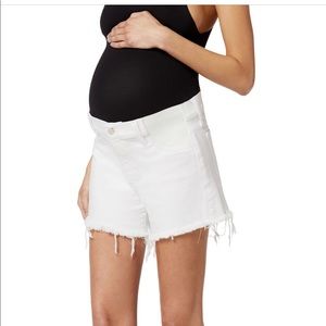 Joes maternity white denim shorts 4” inseam